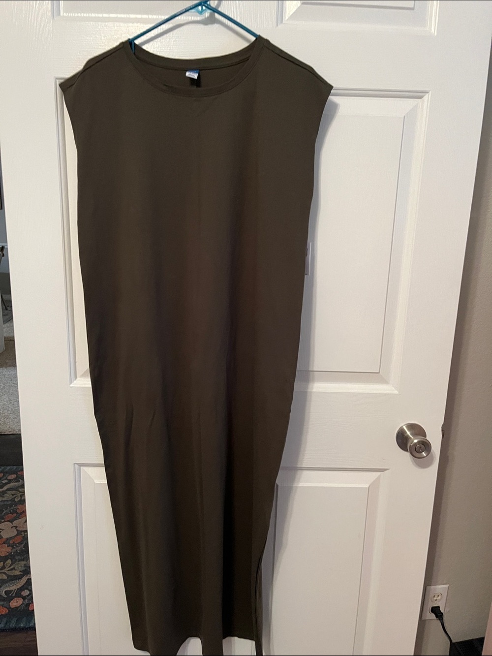 NWT Old Navy Olive Green Sleeveless Midi Dress